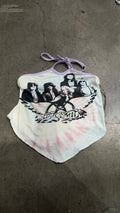 Vintage Aerosmith Pastel Tie-Dye Halter