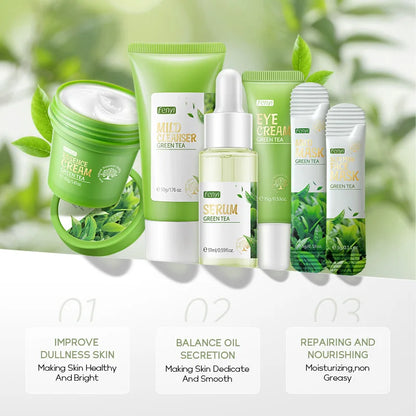 Green Tea Skin Care Set (6 Pieces)