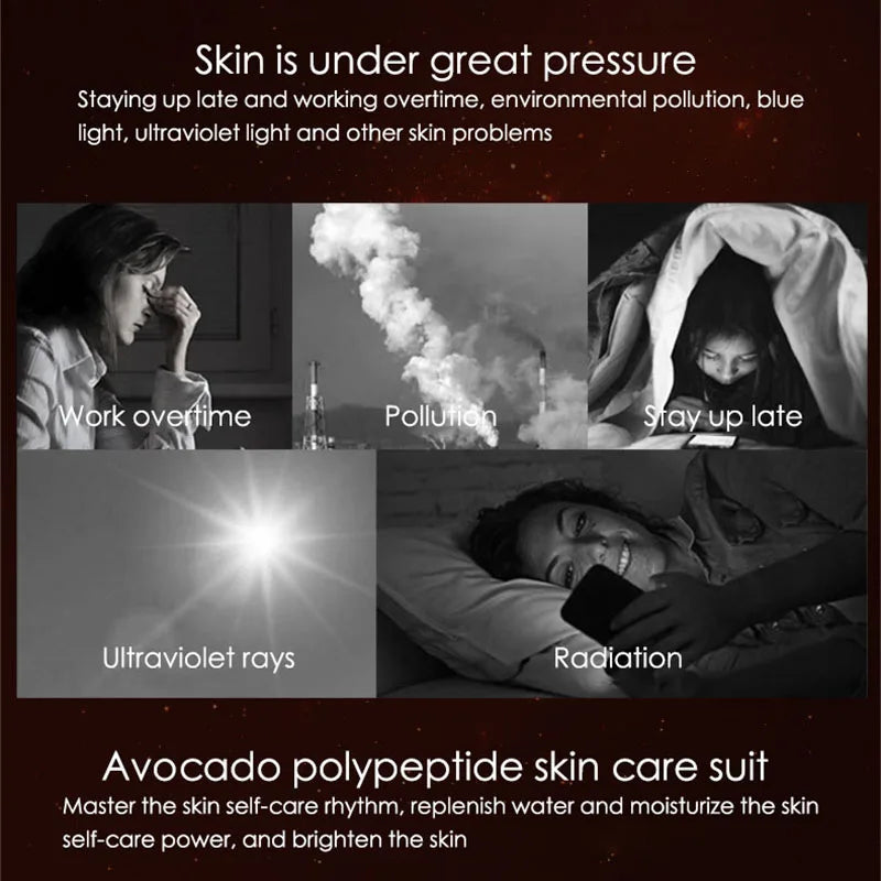 Avocado Polypeptide Face Care Set (5 Pieces)