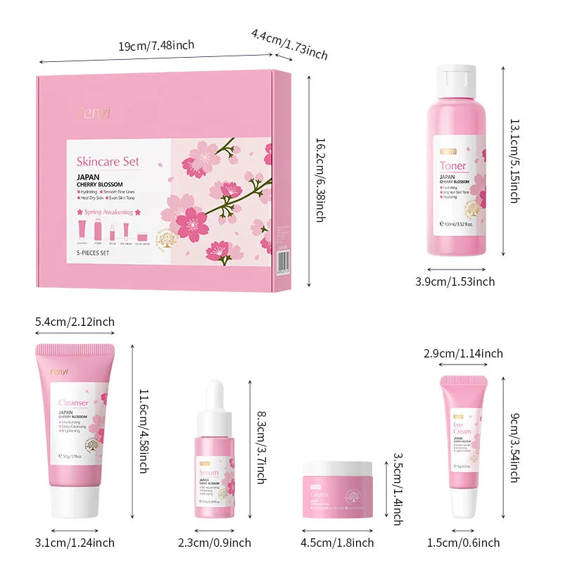 Sakura Skin Care Set (5 Pieces)